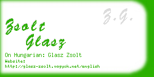 zsolt glasz business card